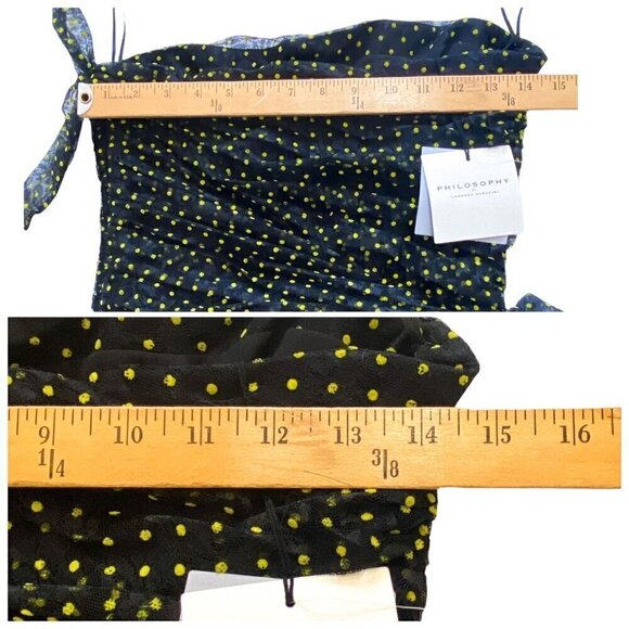 Philosophy Di Lorenzo Serafini Polka Dot Strapless Mini Dress, 8, New with tag - Picture 14 of 15